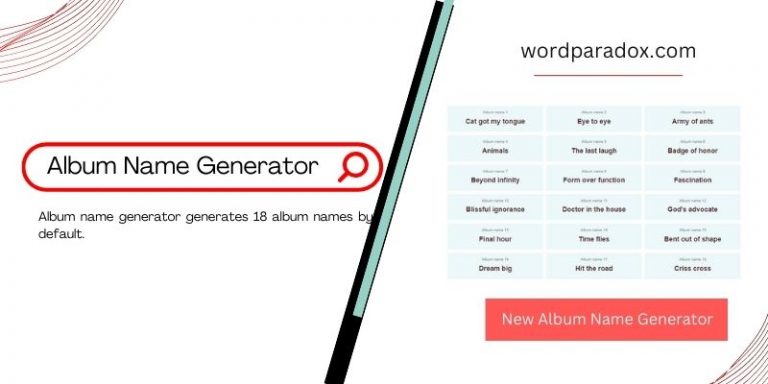 Album Name Generator