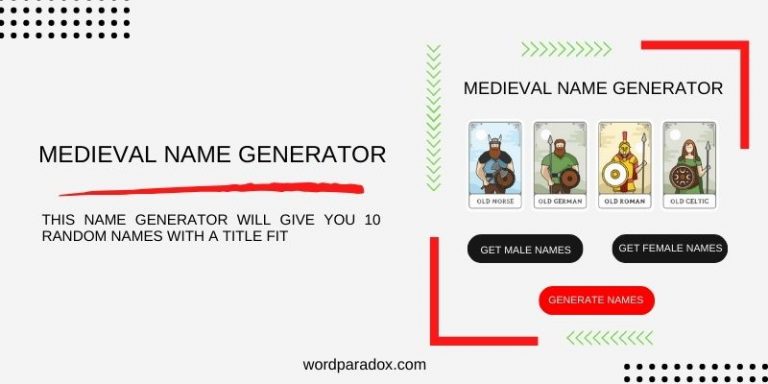 online medieval name generator