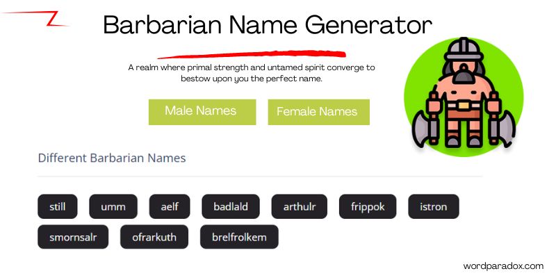 Barbarian Name Generator