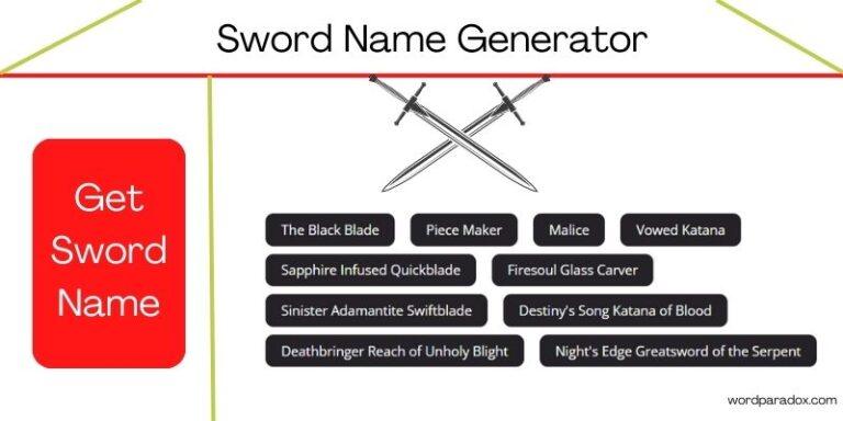Sword Name Generator