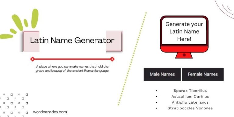 Latin Name Generator